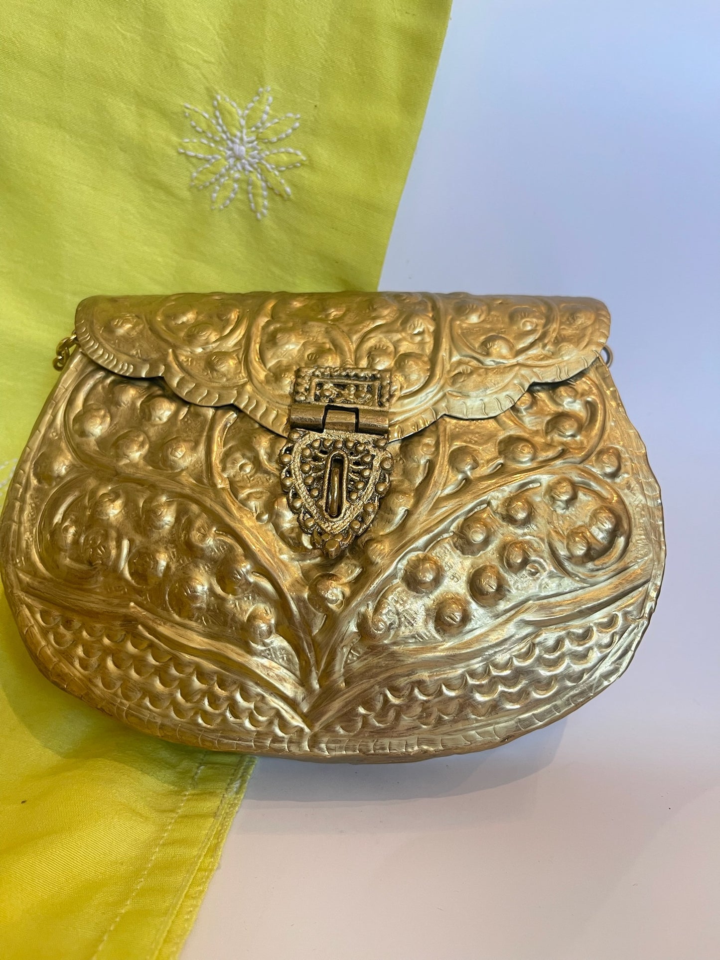 Brass Golden Vintage Clutch