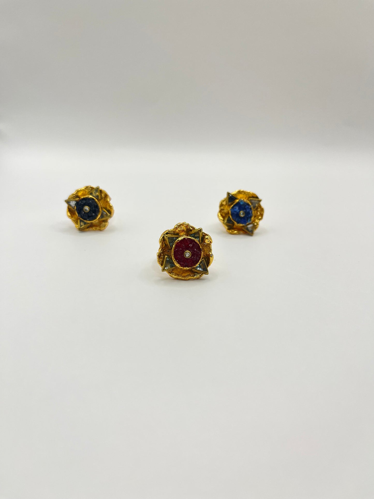 Swirl Rose Rings