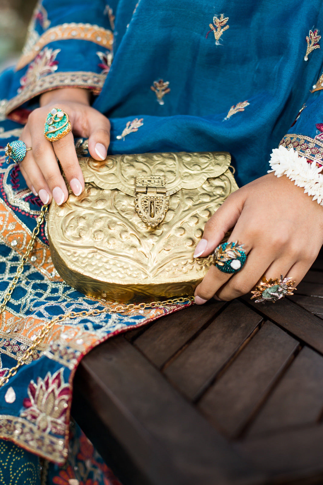 Brass Golden Vintage Clutch
