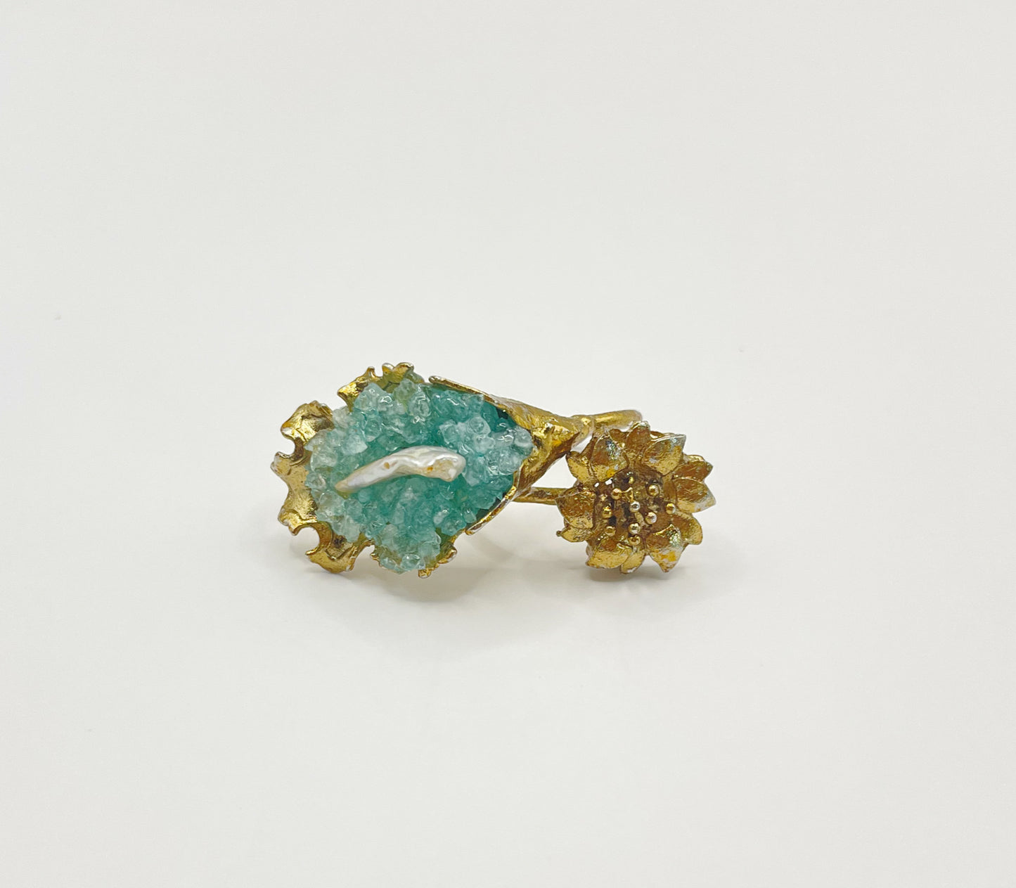 Floral Double Ring