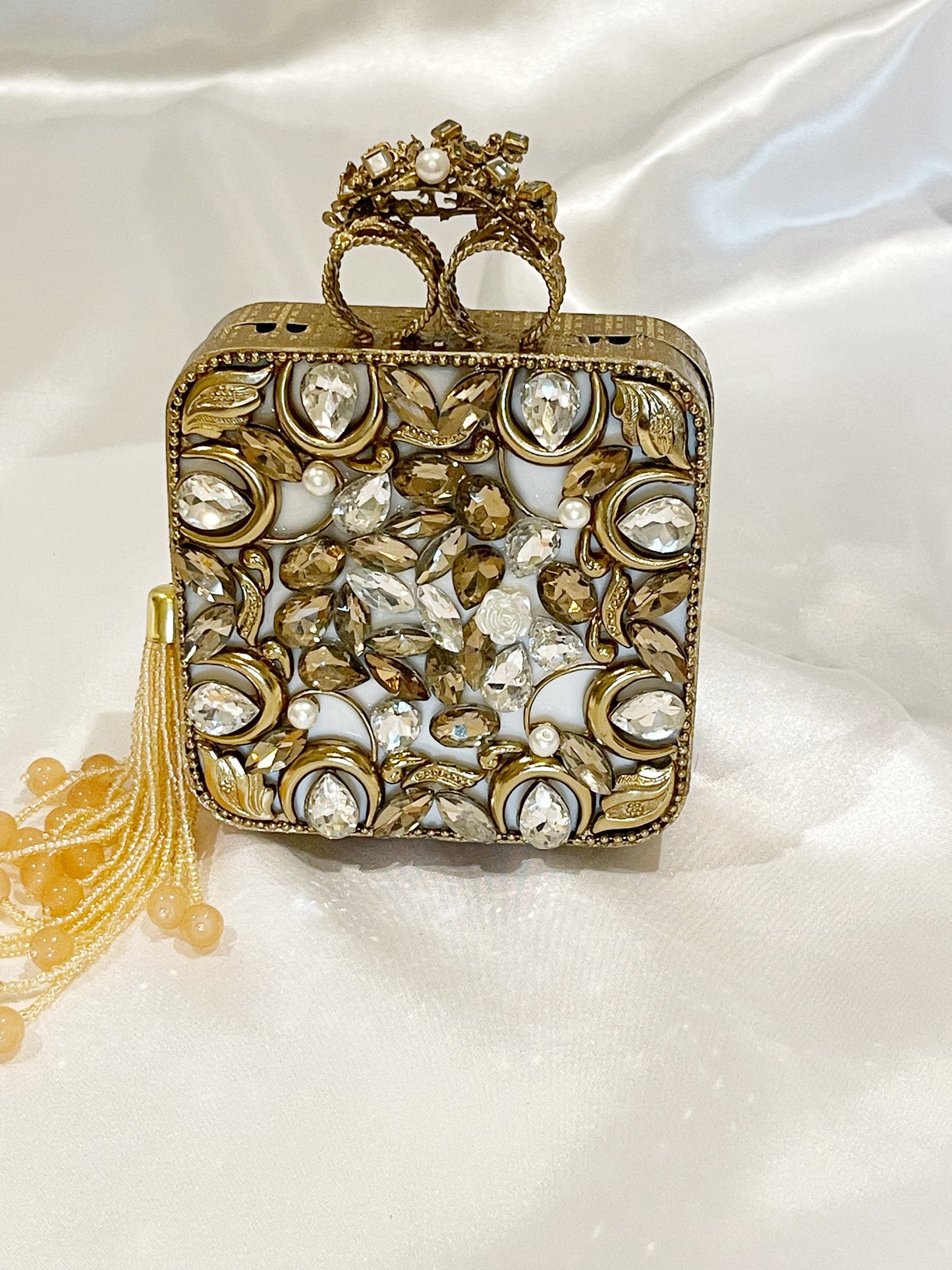 Crystal Bloom Royale Clutch