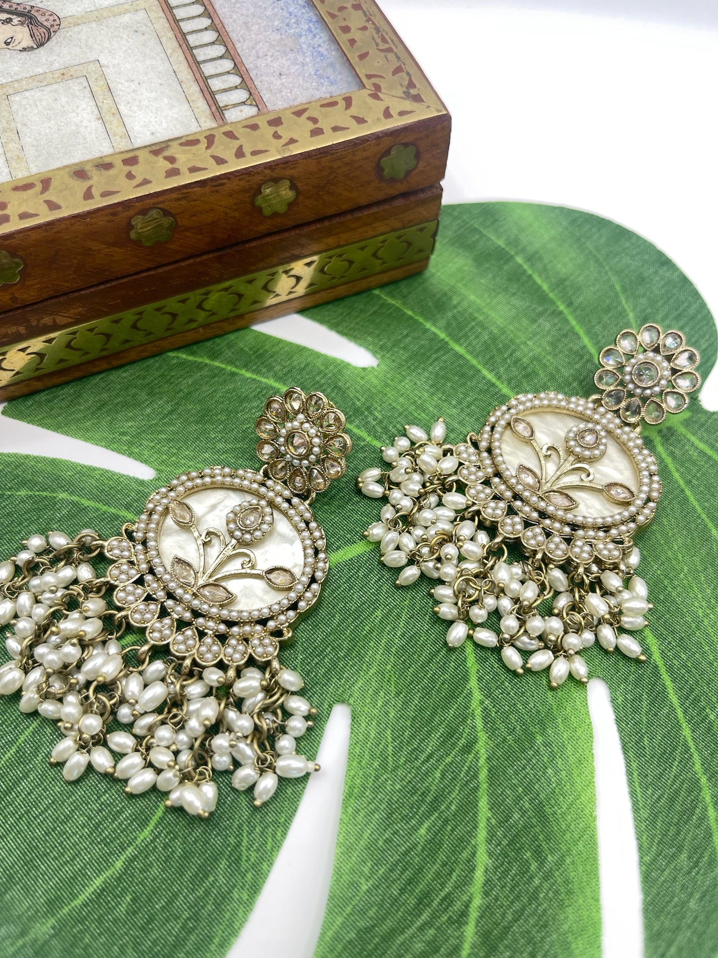 Silver Pearl Earrings