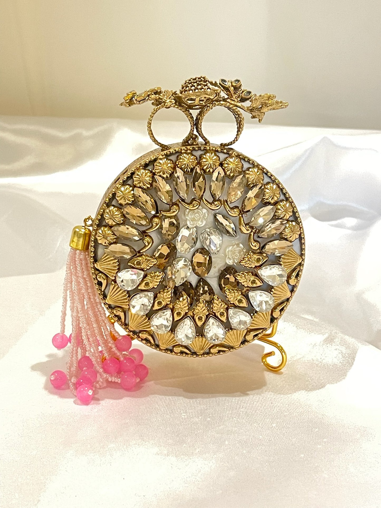 Pink & Gold Elegance Ornamental Clutch