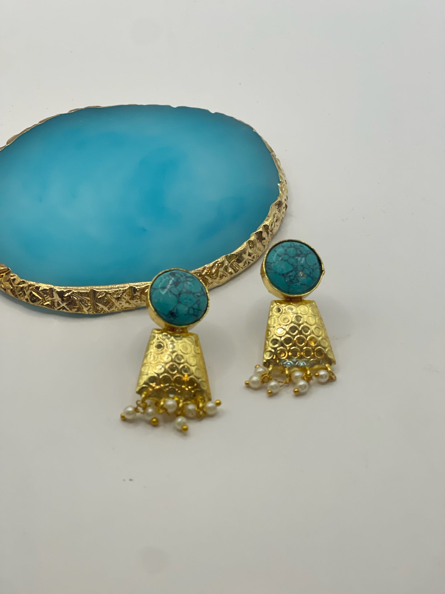 Safa Turquoise Earrings – A Symbol of Serenity & Celebration