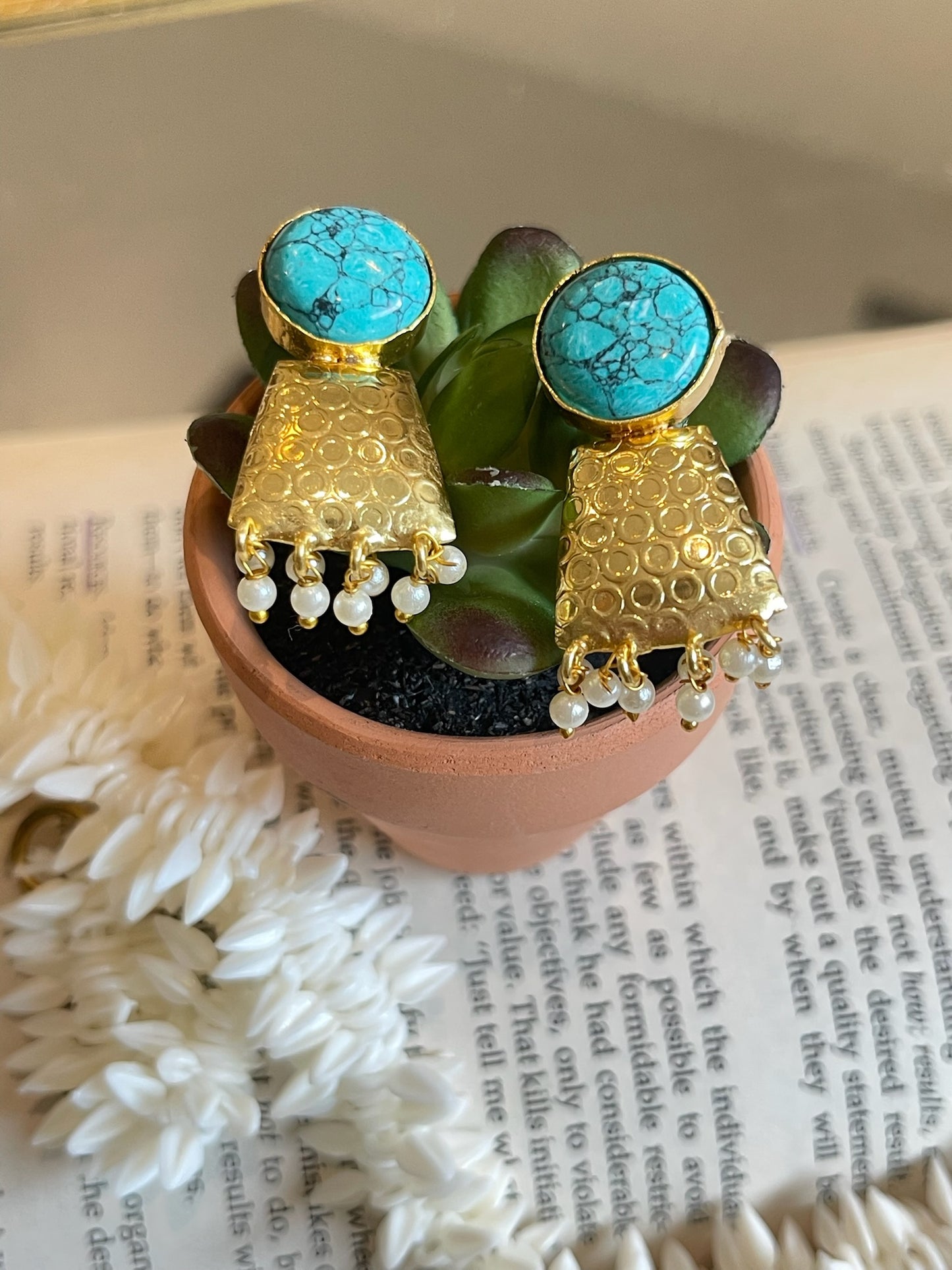 Safa Turquoise Earrings – A Symbol of Serenity & Celebration