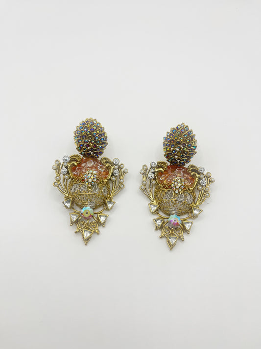 Crowned Glory Statement Earrings