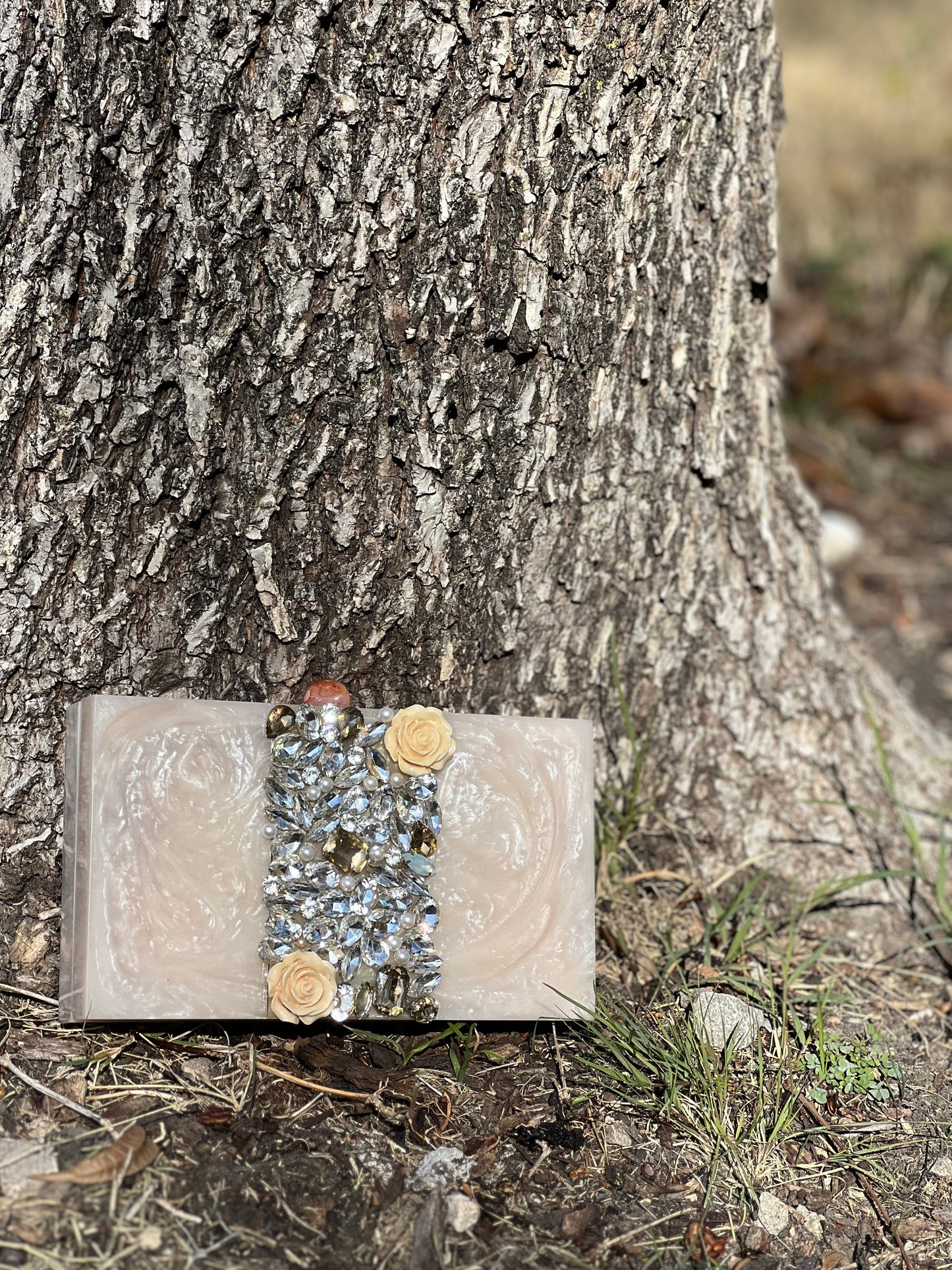 Gul-e-Noor Crystal Clutch