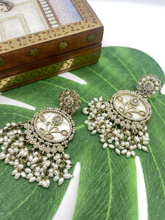 Silver Pearl Earrings