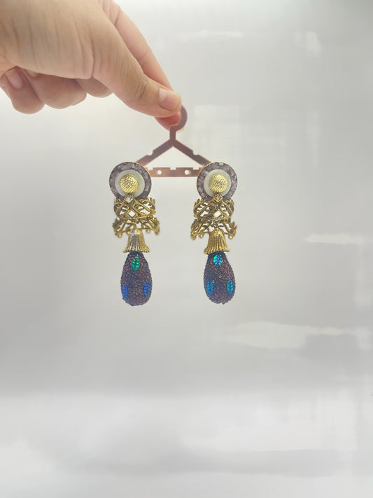 Midnight Royale Drop Earrings